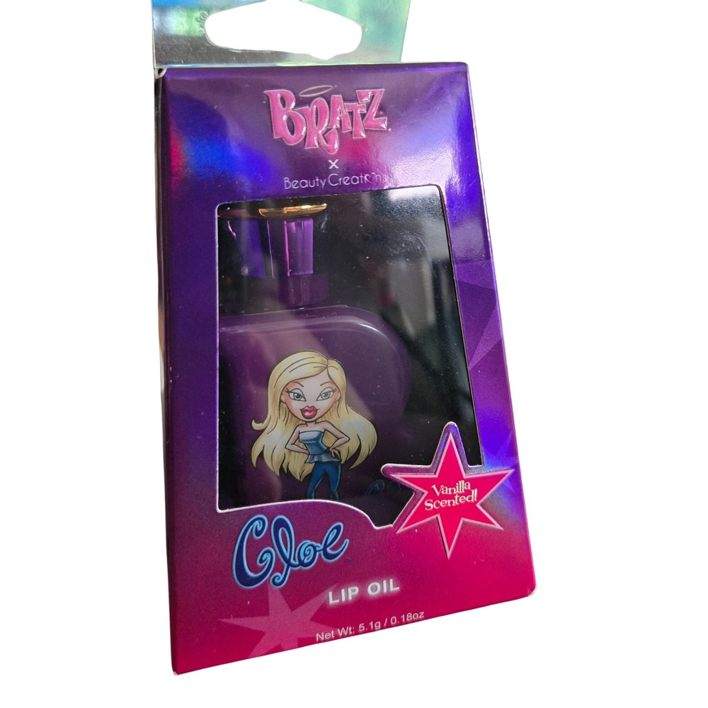 Bratz Lip Oil Purple 0.18oz New Cloe Vanilla Scented Beauty Creations